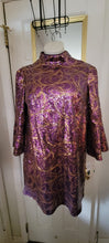 Load image into Gallery viewer, New Purple Sequin Dress Size 18
