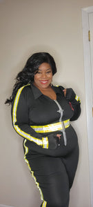 New Plus Firefighter Costume Female