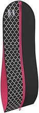 Load image into Gallery viewer, Your Bags Women&#39;s Gown Garment Bag - Wedding Prom Dresses - 72&#34;x24&#34;, 10&#34; Gusset (Black &amp; Fuchsia Quatrefoil)
