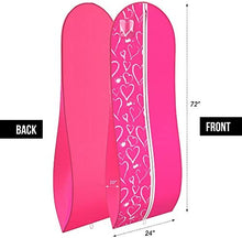 Load image into Gallery viewer, Your Bags Women&#39;s Gown Garment Bag - Wedding Prom Dresses - 72&#34;x24&#34;, 10&#34; Gusset (Black &amp; Fuchsia Quatrefoil)
