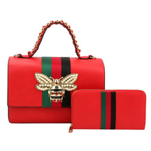 Load image into Gallery viewer, Red Bee Boxy Satchel Designer Set
