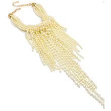 Load image into Gallery viewer, Cream Clustered Fringe Pearl Set
