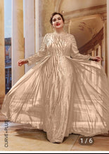 Load image into Gallery viewer, 2x Gold Cream Velvet Dress
