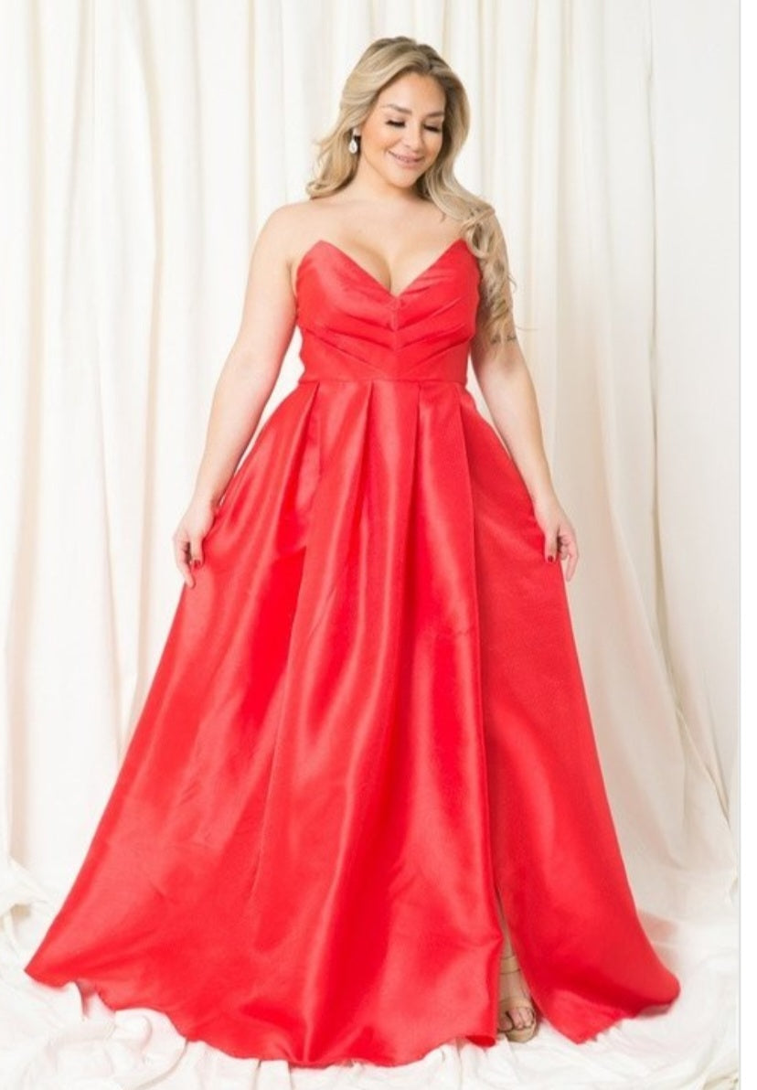 New Red Sweetheart Gown