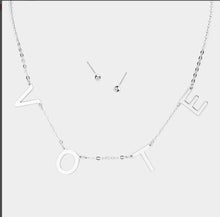 Load image into Gallery viewer, Vote Necklace Silver
