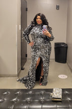 Load image into Gallery viewer, New Black Sparkle Sequin Gown
