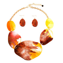 Load image into Gallery viewer, Brown Dipped Necklace Set
