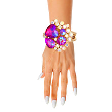 Load image into Gallery viewer, A Full Heart Purple Crystal Cuff

