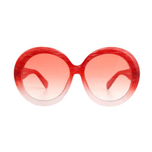 Load image into Gallery viewer, Red Wood Round Sunglasses
