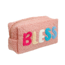 Load image into Gallery viewer, Blush Fleece Fur BLESS Pouch
