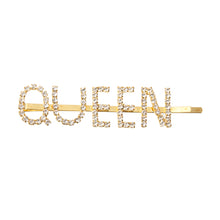 Load image into Gallery viewer, Gold QUEEN Bobby Pin
