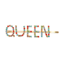 Load image into Gallery viewer, Multi Color QUEEN Bobby Pin
