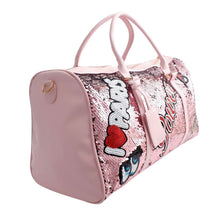 Load image into Gallery viewer, Pink Sequin Power Duffel Bag
