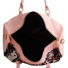 Load image into Gallery viewer, Pink Sequin Power Duffel Bag
