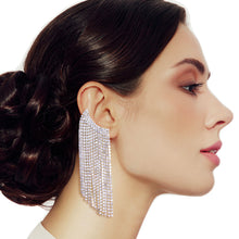 Load image into Gallery viewer, Gold All Fringe Ear Climber Earrings
